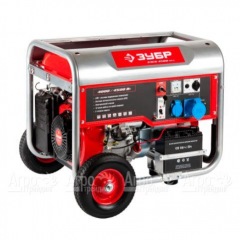 Бензогенератор Зубр ЗЭСБ-4500-ЭНА 4.5 кВт с автозапуском и колесами в Ростове-на-Дону