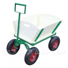 Тележка Sadovodcart четырехколесная с кузовом из фанеры в Ростове-на-Дону
