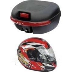 Комплект H2 (Кофр из мягкого (РР) пластика + 1 шлем-интеграл внутри) в Ростове-на-Дону