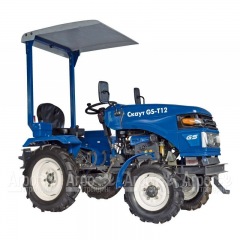 Многофункциональный минитрактор Garden Scout (Скаут) T-12DIF + фреза + двухкорпусный плуг + навес в Ростове-на-Дону