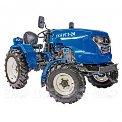 Многофункциональный минитрактор Garden Scout (Скаут) Т24 DIFF VT с отвалом и цепями для уборки снега в Ростове-на-Дону