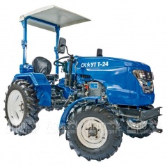 Многофункциональный минитрактор Garden Scout (Скаут) Т24 DIFF VT + почвофреза + двухкопрусный плуг + навес в Ростове-на-Дону