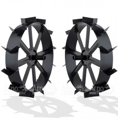 Грунтозацепы ширина 100 мм, диаметр 360 мм, диаметр вала 25 мм, протектор ёлочка для использования с окучником  в Ростове-на-Дону