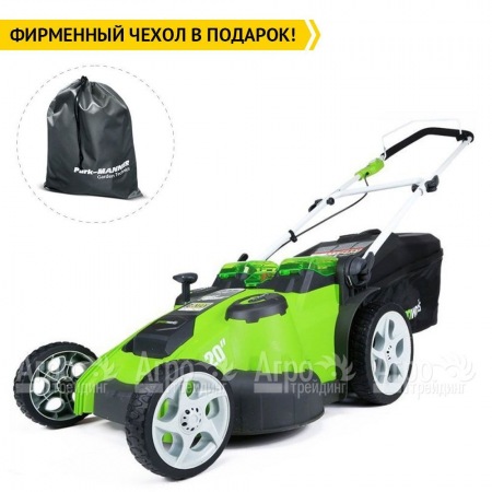 Газонокосилка аккумуляторная GreenWorks G-Max G40LM49DB 40V 49 см Twin Force (без батареи и зарядного устройства)  в Ростове-на-Дону
