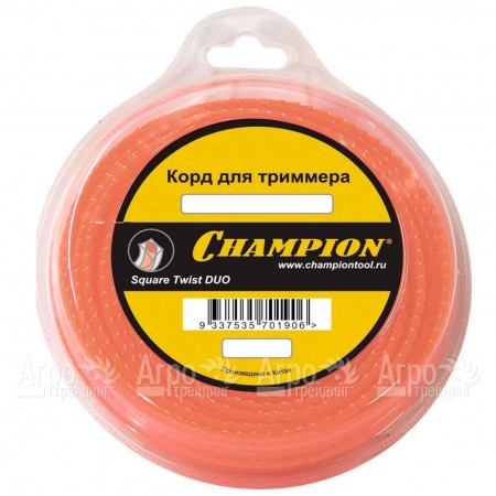 Корд триммерный Champion Square Twist Duo 2.4мм, 44м (витой квадрат)  в Ростове-на-Дону