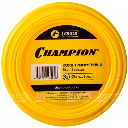 Корд триммерный Champion Star 3.0мм, 25м (звезда)  в Ростове-на-Дону