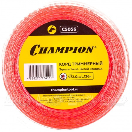 Корд триммерный Champion Square Twist Duo 2.0мм, 126м (витой квадрат)+нож  в Ростове-на-Дону