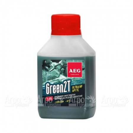 Масло синтетическое AEG Green HP 2T Motor Oil API TC 100 мл для 2-х тактных двигателей в Ростове-на-Дону