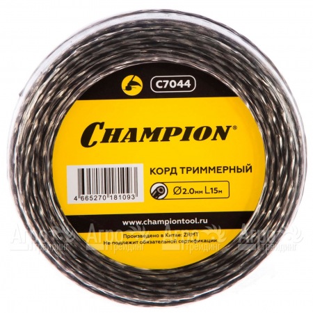 Корд триммерный Champion Tri-twist 2.0мм, 15м (витой треугольник)  в Ростове-на-Дону