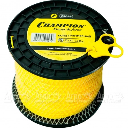 Корд триммерный Champion Star 2.4 мм х245 м (звезда) + нож  в Ростове-на-Дону