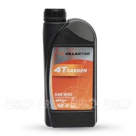 Масло моторное летнее Villartec 5098410000 4T Garden SAE W-30, 1 л для 4-х тактных двигателей в Ростове-на-Дону