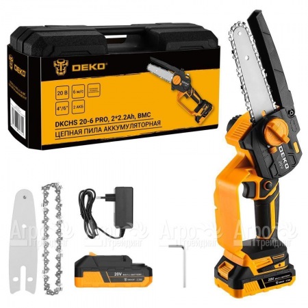 Аккумуляторная пила DEKO DKCHS 20-6 PRO 6" в кейсе в Ростове-на-Дону