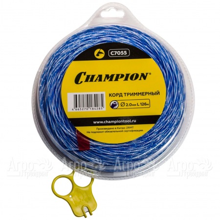 Корд триммерный Champion Sky-cutter 2.0мм, 126м (витой квадрат)+нож  в Ростове-на-Дону